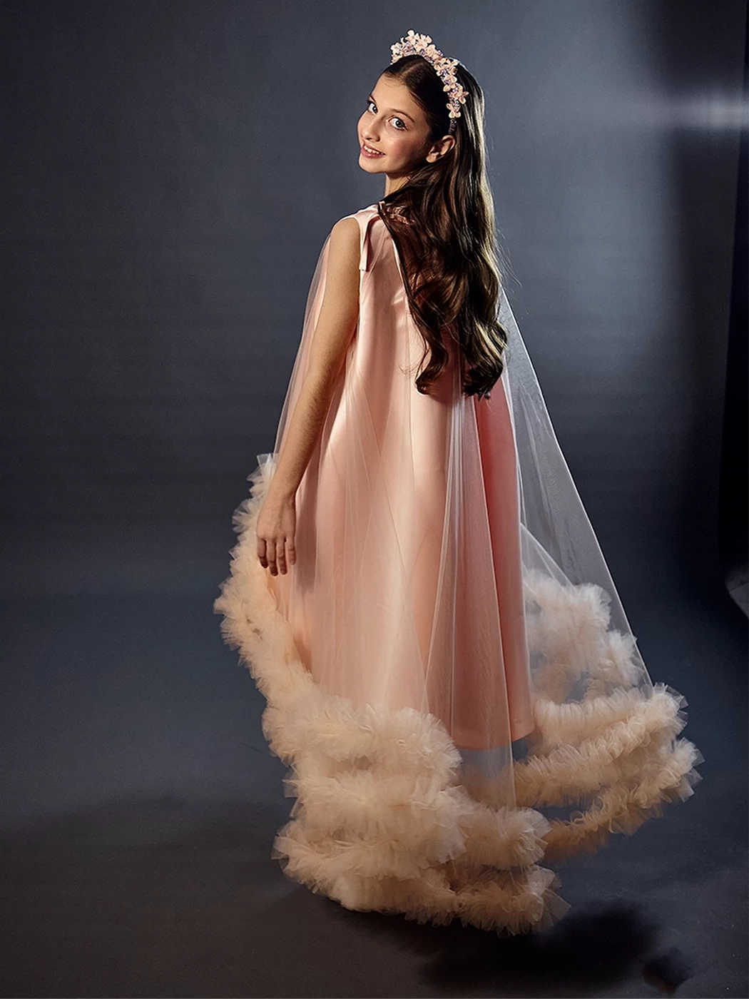 Платье для девочки нарядное Di-017 Di-kids-couture.ru (Ди Кидс Кутюр) купить, заказать, пошить на заказ на фотосессию, праздник, выпускной бал, день рождения  фото-001.webp